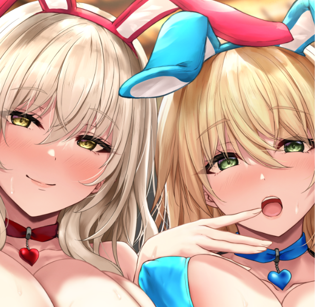 落ち込んでいたショタ勇者のあなたは<br />
エッチな全肯定バニーのお姉さん達に魅了された♡